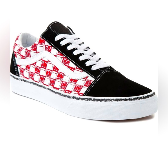 Vans Shoes - Vans Old Skool Sketch Checkerboard Sneakers. Men’s Size 7.5, Women’s Size 9. EUC